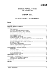 Reer VISION VXL Instalación Uso Y Mantenimiento