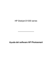 HP Deskjet D1300 Serie Manual De Instrucciones