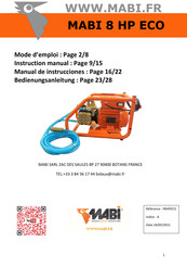 MABI 8 HP ECO Manual De Instrucciones