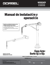 GORBEL Easy Arm Q2 Serie Manual De Instalación Y Operación