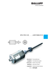 Balluf BTL7-P511-M Serie Instrucciones Breves