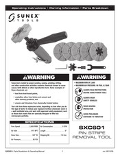 Sunex Tools SXC601 Instrucciones De Operación