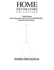 Home Decorators Collection Home Depot SKU 492-724 Manual De Instrucciones