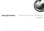 Sony Ericsson HBM-30 Manual De Instrucciones