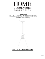 Home Decorators Collection UPC 092903292538 Manual De Instrucciones