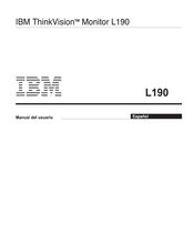 IBM ThinkVision L190 Manual Del Usuario