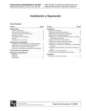 S&C Alduti-Rupter Instalación Y Operación
