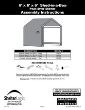 Shelter Logic 70401 Instrucciones De Ensamblaje