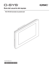 QSC Q-SYS TSC-47W-G2 Guía Del Usuario Del Equipo