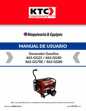 KTC 463-GG70E Manual De Usuario