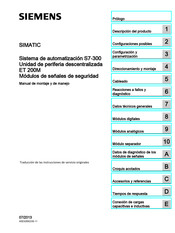 Siemens SIMATIC ET 200M Manual De Montaje Y De Manejo