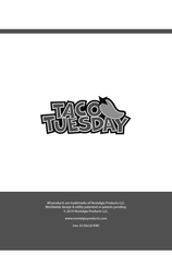 Nostalgia Products Taco Tuesday TTTS2RD Instrucciones Y Recetas