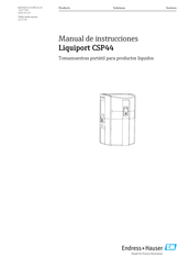 Endress+Hauser Liquiport CSP44 Manual De Instrucciones