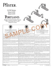 Pfister PORTLAND LG34 Serie Manual De Instrucciones