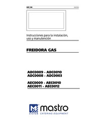 Mastro ADC0010 Instrucciones Para La Instalación, Uso Y Manutención