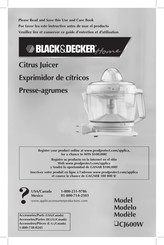 BLACK&DECKER Home CJ600W Manual De Instrucciones