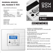 Doyson S 400 Manual De Instrucciones