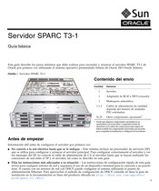 Sun Oracle SPARC T3-1 Guía Básica