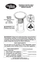 Outdoor Leisure TD113 Manual De Instrucciones