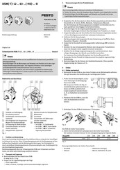 Festo DSM-12 63 B Serie Manual Del Usuario