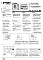 LOVATO ELECTRIC DMK 20 Manual Del Usuario