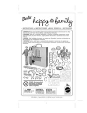 Mattel Barbie happy family Instrucciones