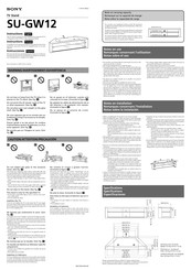 Sony SU-GW12 Instrucciones