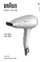 Braun Satin Hair 3 HD 385 Manual De Instrucciones