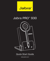 Jabra PRO 930 Guia De Inicio Rapido