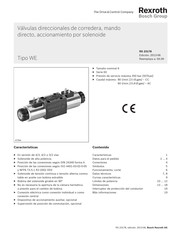 Bosch Rexroth WE Manual Del Usuario