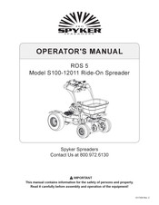 Spyker Spreaders ROS 5 S100-12011 Manual Del Operador