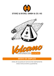 Storz & Bickel Volcano Modo De Empleo