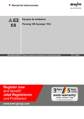 EWM Picomig 185 Synergic TKG Manual De Instrucciones