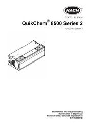 Hach QuikChem 8500 2 Serie Mantenimiento Y Solución De Problemas