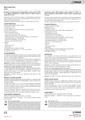 Vimar WELL-CONTACT PLUS Manual De Instrucciones