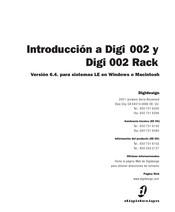 DigiDesign Digi 002 Rack Introducción