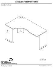 Bush Business Furniture A186848 Instrucciones De Montaje