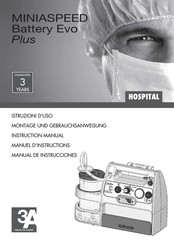 3A HEALTH CARE MINIASPEED Battery Evo Plus Manual De Instrucciones