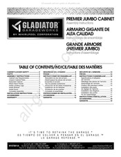 Gladiator Garageworks PREMIER JUMBO Instrucciones De Ensamble