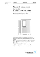 Endress+Hauser Liquiline System CA80SI Manual De Instrucciones Abreviado