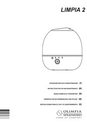 Olimpia splendid LIMPIA 2 Instrucciones Para El Uso Y El Mantenimiento