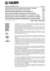 CALEFFI 644356 Serie Manual Del Usuario