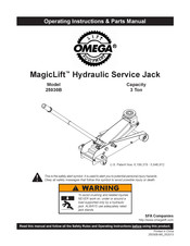 Omega MagicLift 25030B Manual De Piezas E Instrucciones De Funcionamiento