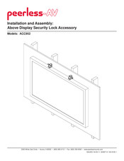 peerless-AV ACC952 Instalación Y Montaje