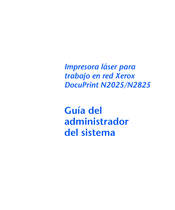 Xerox DocuPrint 2825 Guía Del Administrador Del Sistema