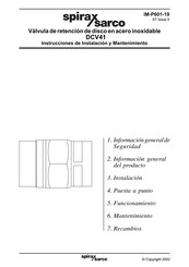 Spirax Sarco DCV41 Instrucciones De Instalación Y Mantenimiento