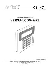 Satel VERSA-LCDM-WRL Guia De Inicio Rapido