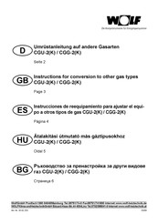 Wolf CGG-2 K Instrucciones