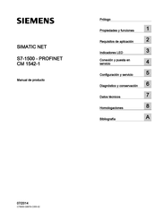 Siemens SIMATIC NET CM 1542-1 Manual Del Producto