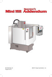 Haas Automation Mini Mill Addendum Manual Del Operador